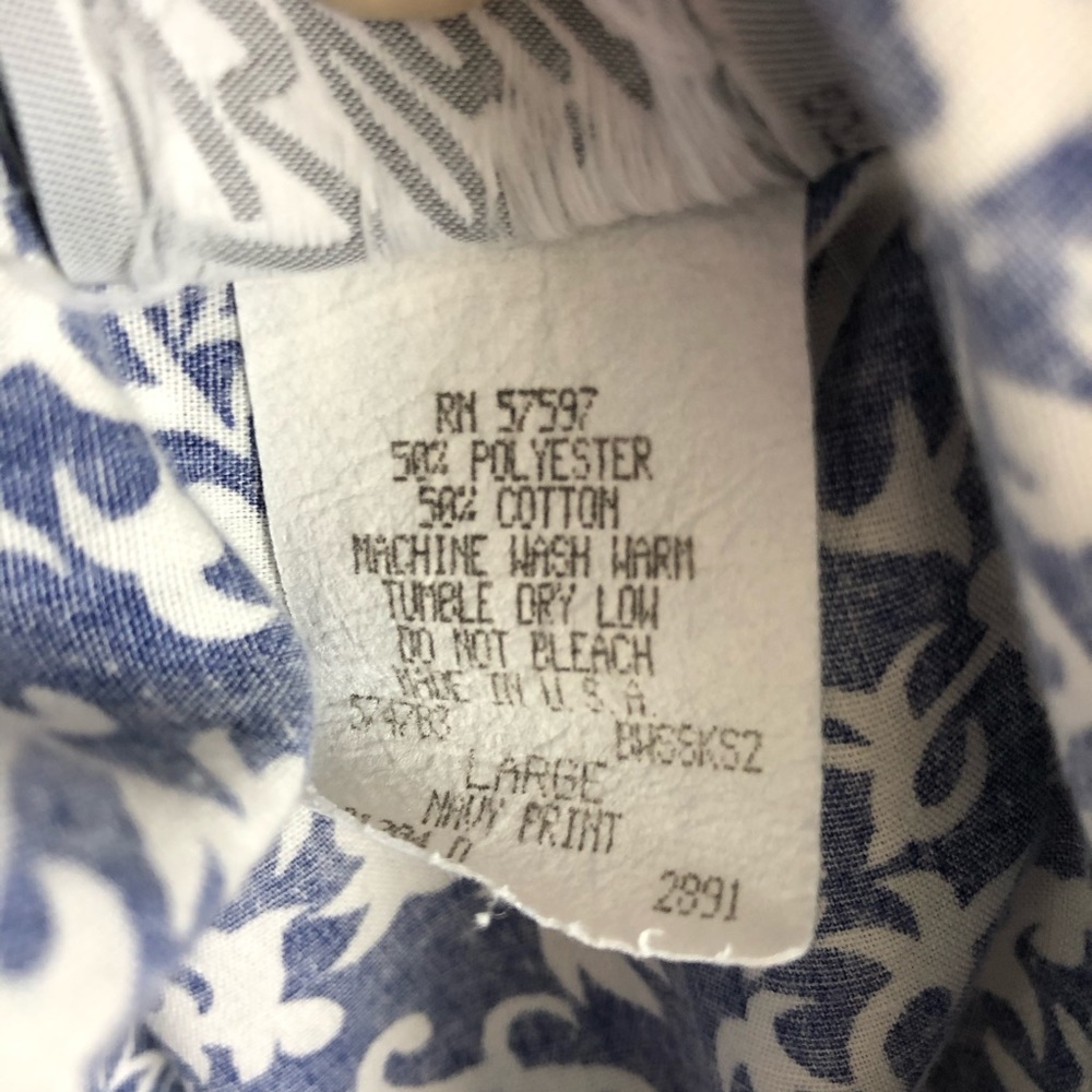 Vintage Blair Blue and White Culotte Shorts - Picture 4 of 8